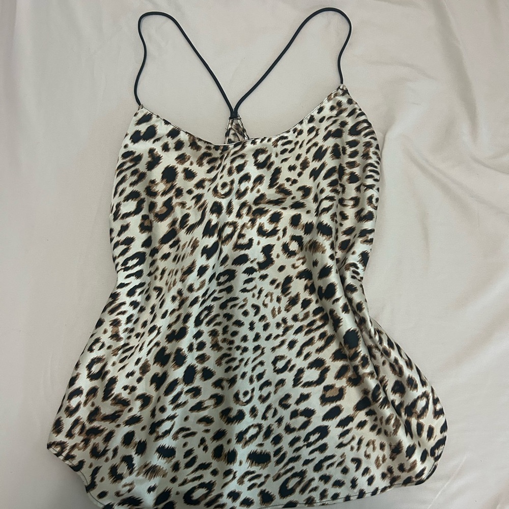 Victoria's Secret Black and White Fitted Camisole